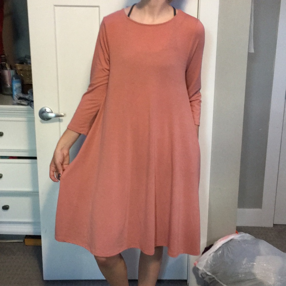 Pink maxi dress